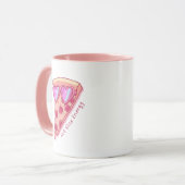 Cute Pizza Lover Mug with Pink Heart Sunglasses Tasse (Vorderseite Links)