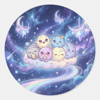 Cute Planet Freunde Sticker