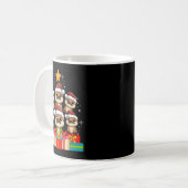 Cute Platypus Le Christmas Tree Xmas Hat Kaffeetasse (Vorderseite Links)