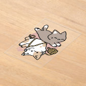 Cute Playful Cats Design – Fun Paws and Play Art Acryleinladungen (Ablage )