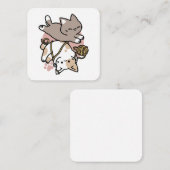 Cute Playful Cats Design – Fun Paws and Play Art Mitteilungskarte (Vorne/Hinten)