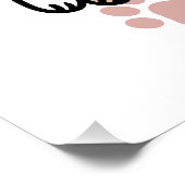 Cute Playful Cats Design – Fun Paws and Play Art Poster (Ecke)