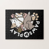 Cute Playful Cats Design – Fun Paws and Play Art Puzzle (Horizontal)