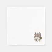 Cute Playful Cats Design – Fun Paws and Play Art Serviette (Vorderseite)