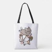 Cute Playful Cats Design – Fun Paws and Play Art Tasche (Rückseite)