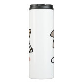 Cute Playful Cats Design – Fun Paws and Play Art Thermosbecher (Rückseite)