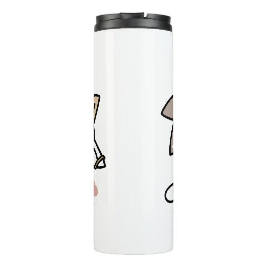 Cute Playful Cats Design – Fun Paws and Play Art Thermosbecher (Rückseite)