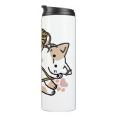 Cute Playful Cats Design – Fun Paws and Play Art Thermosbecher (Nach rechts gedreht)