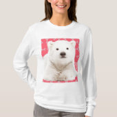 Cute Polar Bear Long Sleeve Tshjrt T-Shirt (Vorderseite)