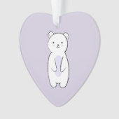 Cute Polar Bear Ornament (Vorderseite)