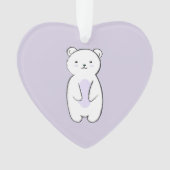 Cute Polar Bear Ornament (Vorderseite)