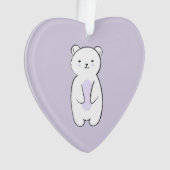 Cute Polar Bear Ornament (Vorderseite)