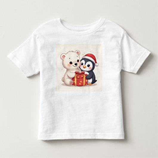 Cute Polar Bear Penguin Baby Jersey Tee (Vorderseite)