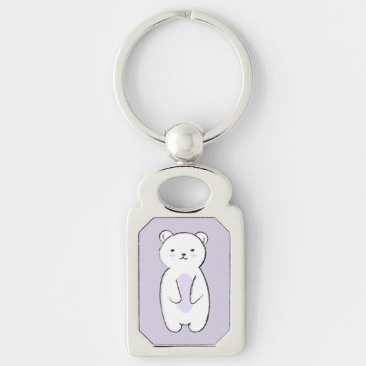 Cute Polar Bear Schlüsselanhänger (Vorderseite)