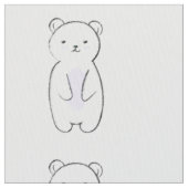 Cute Polar Bear Stoff (Nahaufnahme)