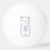 Cute Polar Bear Tischtennisball (Rückseite)