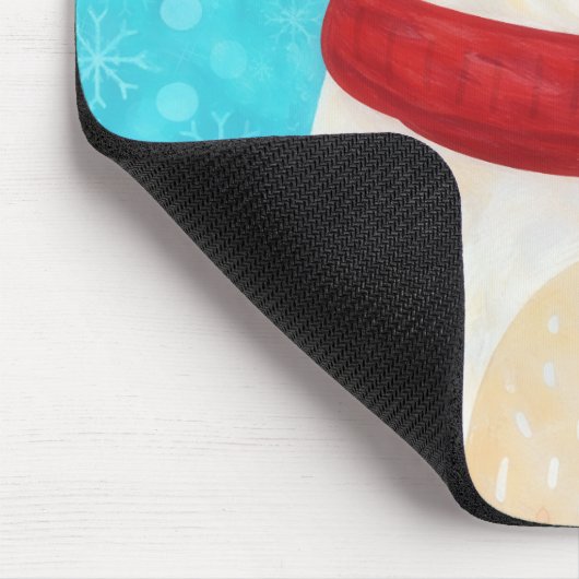 Cute Polar Bear Winter Mousepad (Ecke)