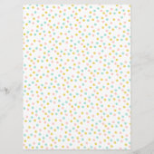 Cute Polka Dot Cupcake Bakery Menu Menükarte (Rückseite)