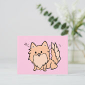 Cute Pom Blank Postkarte (Stehend Vorderseite)
