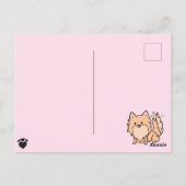 Cute Pom Blank Postkarte (Rückseite)