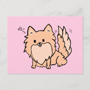 Cute Pom Blank Postkarte
