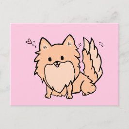 Cute Pom Blank Postkarte