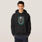 Cute Pomeranian Dog Wearing Nerd Glasses Funny Gra Hoodie (Vorne ganz)