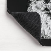 Cute Pomeranian Smoking Meme Dog Mousepad (Ecke)