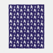 Cute Poodle Fleece Blanket (Vorderseite)