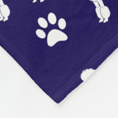 Cute Poodle Fleece Blanket (Ecke)