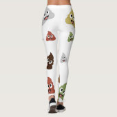Cute Poop emoji funny gift ideas Leggings (Rückseite)