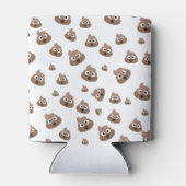 Cute Poop Emoji Pattern Dosenkühler (Rückseite)