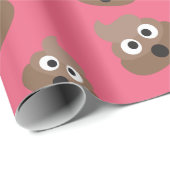 Cute Poop Emoji Pattern Geschenkpapier (Rolleneckpunkt)