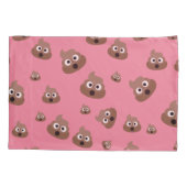 Cute Poop Emoji Pattern Kissenbezug (Rückseite)