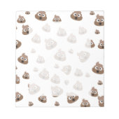 Cute Poop Emoji Pattern Notizblock (Vorderseite)