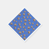 Cute Poop Emoji Pattern Serviette (Ecke)