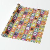 Cute Pop-Art Guinea Pig Wrapping Paper Geschenkpapier (Ungerollt)