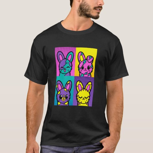 Cute Pop Bunny Rabbit Animal Bunny Mom Bunny Dad T-Shirt (Vorderseite)