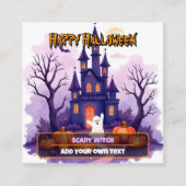 Cute Popular Halloween Spooky Collection Quadratische Visitenkarte (Vorderseite)