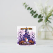 Cute Popular Halloween Spooky Collection Quadratische Visitenkarte (Stehend Vorderseite)