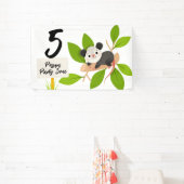 Cute Possum Party Zone Custom Age Number Banner (InSitu)