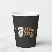 Cute Potion Party Mummy Cat Halloween Pappbecher (Vorderseite)