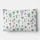 Cute Potted Plants Pattern Zipper Pouch Zubehörtasche (Rückseite)