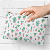 Cute Potted Plants Pattern Zipper Pouch Zubehörtasche
