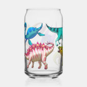 Cute Prehistoric drinking glass Dosenglas (Vorderseite)