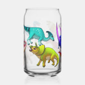 Cute Prehistoric drinking glass Dosenglas (Links)