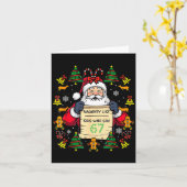 Cute Preppy Christmas,reindeer Brushstrokes Funny  Karte (Gelbe Blume)