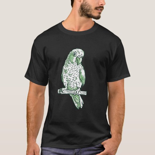 Cute pretty parrot T-Shirt (Vorderseite)