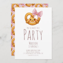 Cute Pretzel Girl Birthday Party