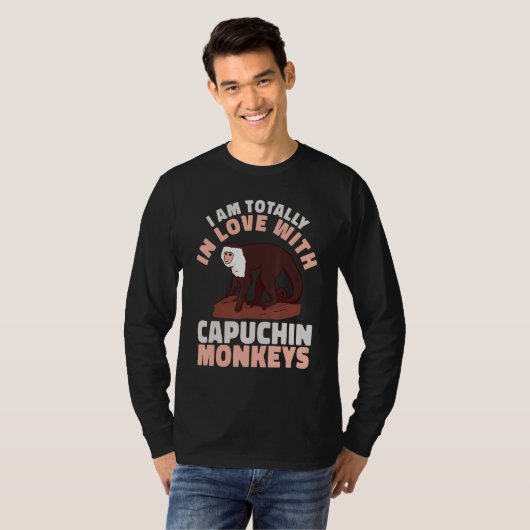 cute Primate I am totally in love with Capuchin Mo T-Shirt (Vorne ganz)